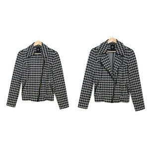 Amber Sun Knit Jacket Zip Front Women's Size XS Medium Weight Moto Style Jacket